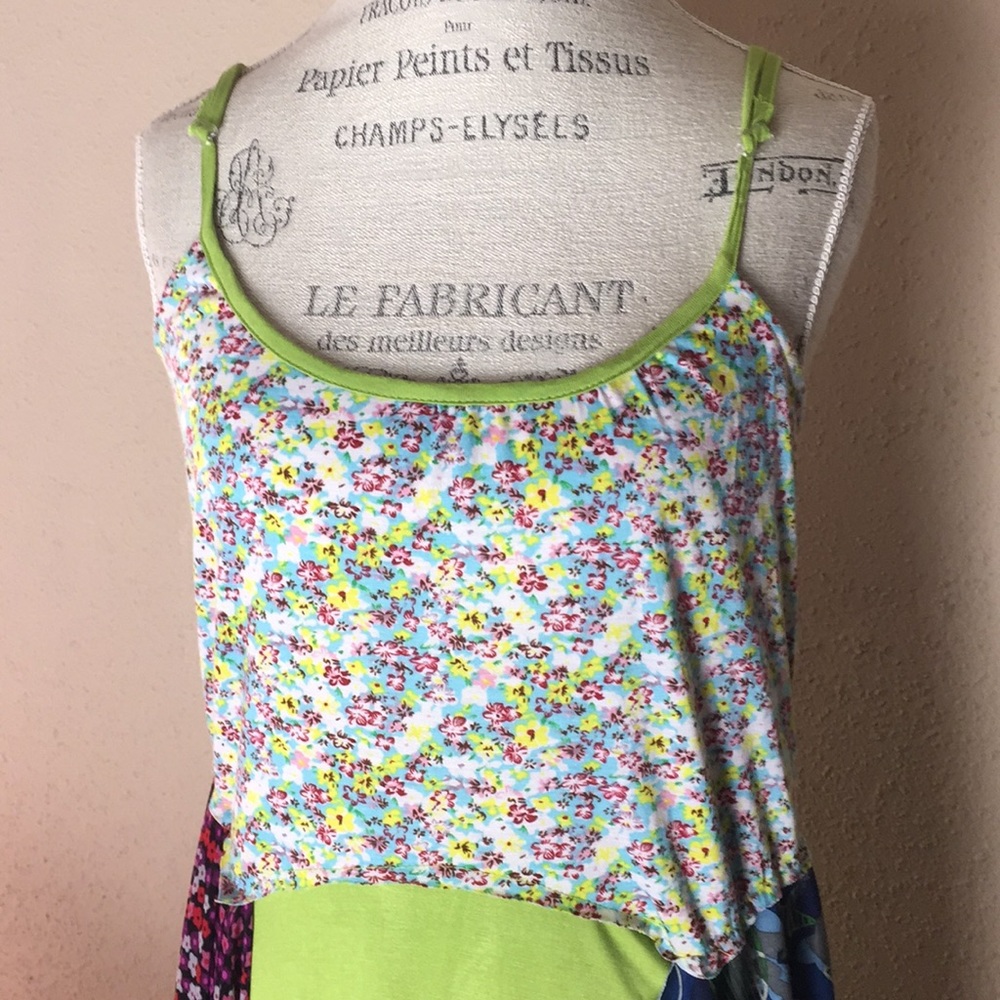 Rising International Boho Patchwork Flowy Dress - image 3